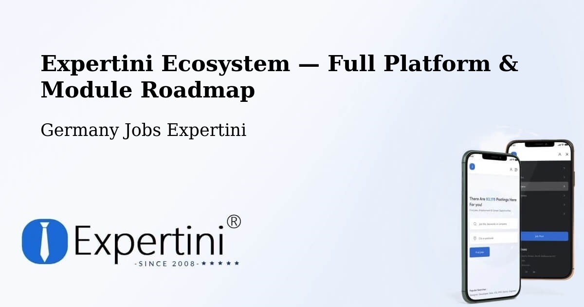 Expertini Ecosystem — Full Platform & Module Roadmap – Oyten