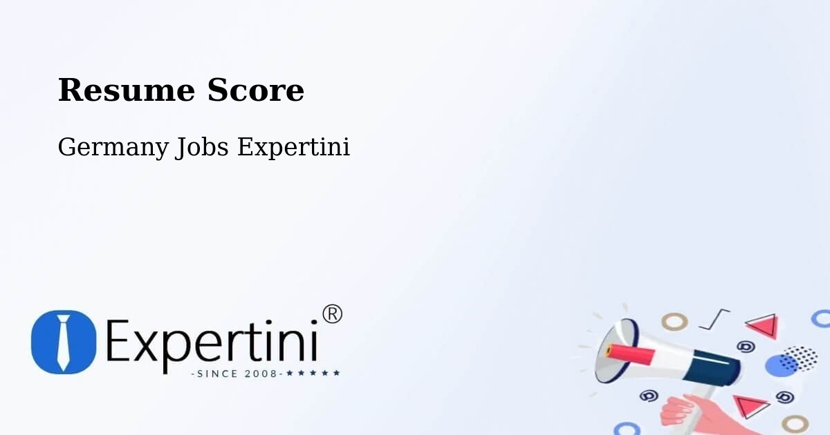 Resume Score & Job Description Match Tool – Oyten - Germany Jobs Expertini